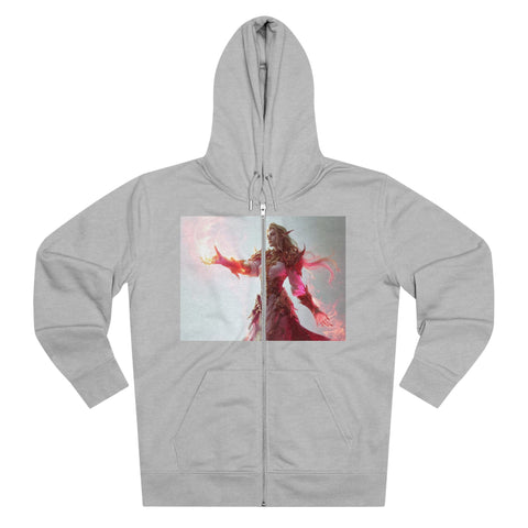 Crimson Elemental Majesty - Men's Cultivator Zip Hoodie - Globera