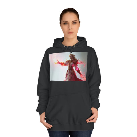 Crimson Elemental Majesty - Unisex College Hoodie - Globera
