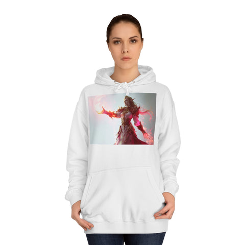 Crimson Elemental Majesty - Unisex College Hoodie - Globera