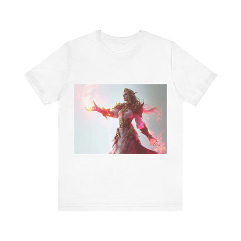 Crimson Elemental Majesty - Unisex Jersey Short Sleeve Tee - Globera