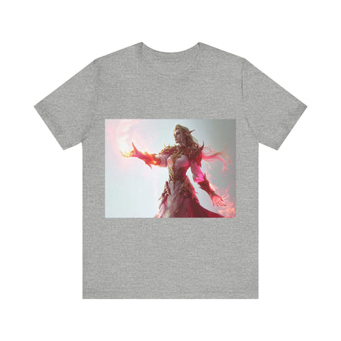 Crimson Elemental Majesty - Unisex Jersey Short Sleeve Tee - Globera