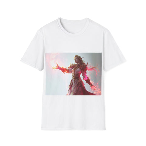 Crimson Elemental Majesty - Unisex Softstyle T-Shirt - Globera