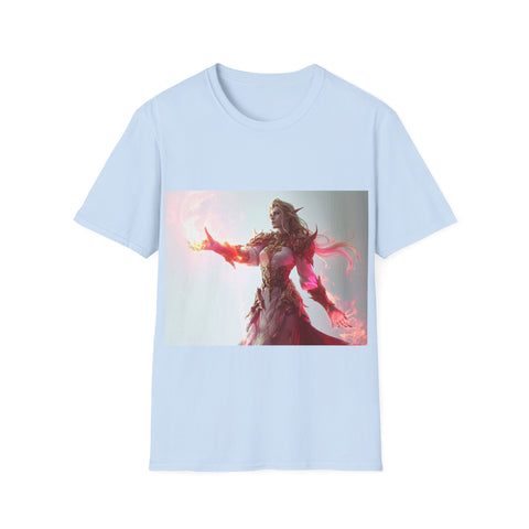 Crimson Elemental Majesty - Unisex Softstyle T-Shirt - Globera