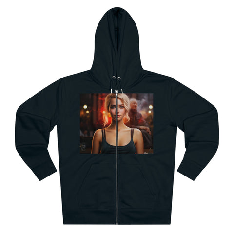 Introspective City Dusk - Men's Cultivator Zip Hoodie - Globera