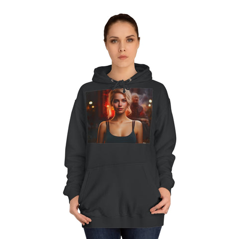 Introspective City Dusk - Unisex College Hoodie - Globera