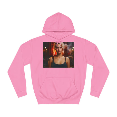 Introspective City Dusk - Unisex College Hoodie - Globera