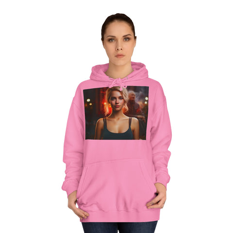 Introspective City Dusk - Unisex College Hoodie - Globera