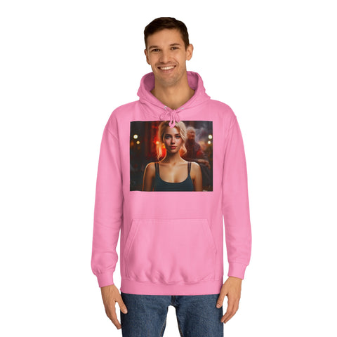Introspective City Dusk - Unisex College Hoodie - Globera