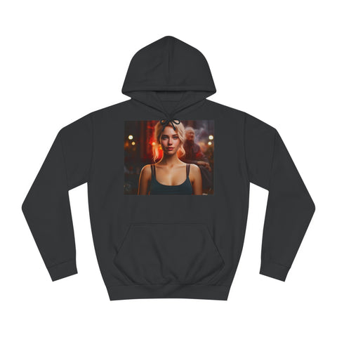 Introspective City Dusk - Unisex College Hoodie - Globera
