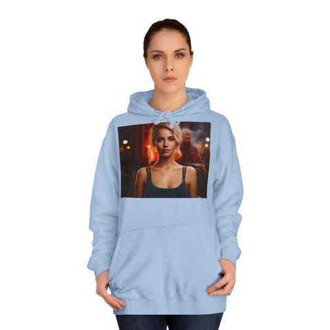 Introspective City Dusk - Unisex College Hoodie - Globera