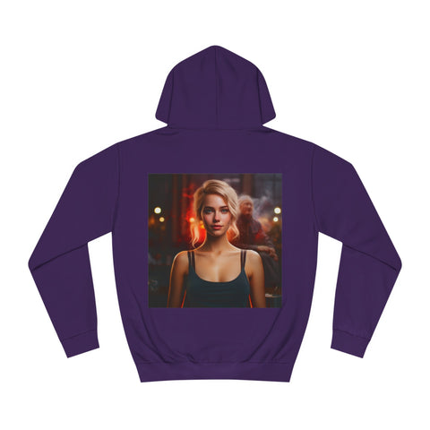 Introspective City Dusk - Unisex College Hoodie - Globera