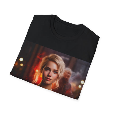 Introspective City Dusk - Unisex Softstyle T-Shirt - Globera