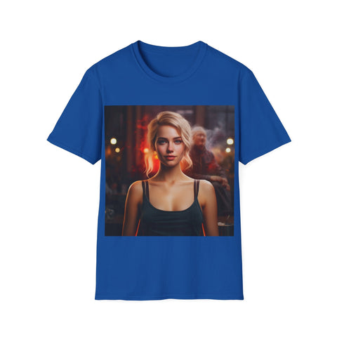 Introspective City Dusk - Unisex Softstyle T-Shirt - Globera