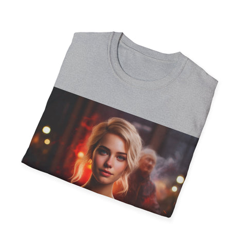 Introspective City Dusk - Unisex Softstyle T-Shirt - Globera