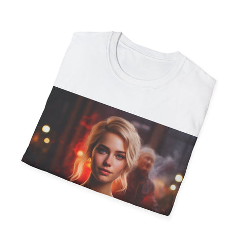 Introspective City Dusk - Unisex Softstyle T-Shirt - Globera