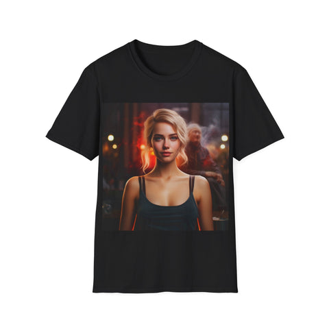 Introspective City Dusk - Unisex Softstyle T-Shirt - Globera
