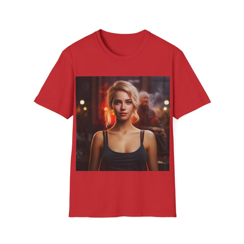 Introspective City Dusk - Unisex Softstyle T-Shirt - Globera
