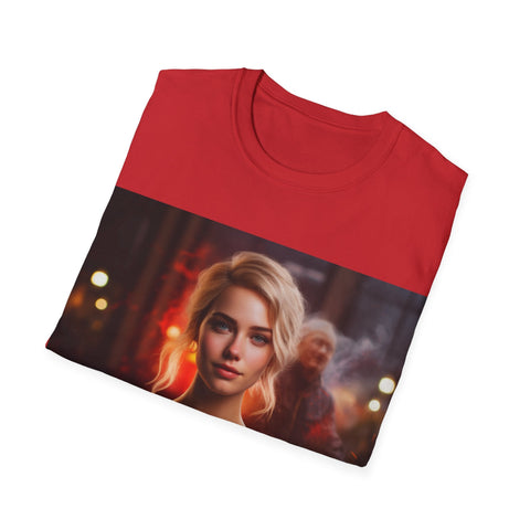 Introspective City Dusk - Unisex Softstyle T-Shirt - Globera