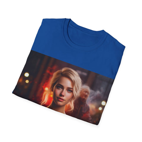 Introspective City Dusk - Unisex Softstyle T-Shirt - Globera