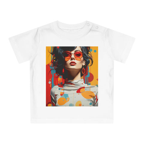 Vibrant Urban Elegance - Baby Organic T-Shirt - Globera