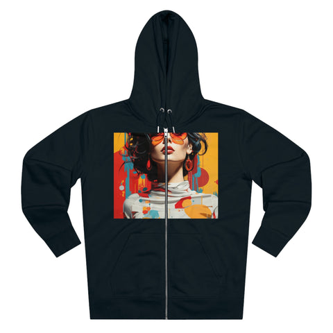 Vibrant Urban Elegance - Men's Cultivator Zip Hoodie - Globera