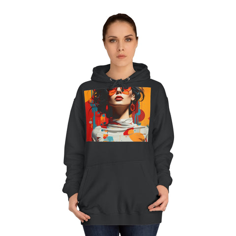 Vibrant Urban Elegance - Unisex College Hoodie - Globera