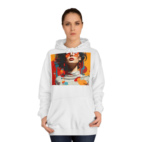 Vibrant Urban Elegance - Unisex College Hoodie - Globera