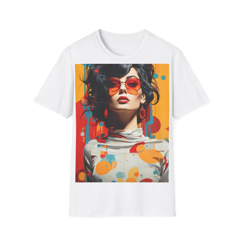 Vibrant Urban Elegance - Unisex Softstyle T-Shirt - Globera